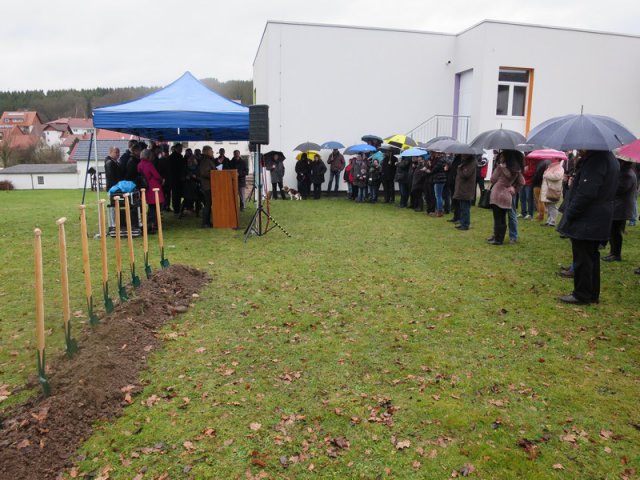 Spatenstich Multifunktionsfeld (30.01.16)